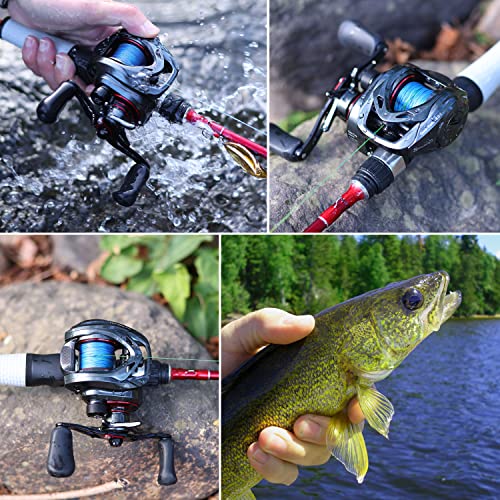 Sougayilang High Speed Baitcasting Reel, Slick and Powerful