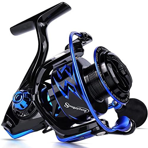 Sougayilang Ultra-Weight Spinning Reel, 12+1 BB Blue