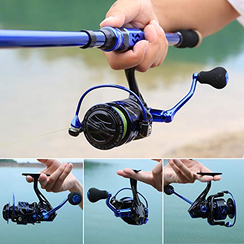 Sougayilang Ultra-Weight Spinning Reel, 12+1 BB Blue