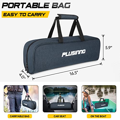 PLUSINNO Carbon Fiber Fishing Rod & Reel Combo