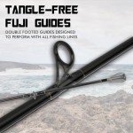 LITTMA Carbon Fiber Surf Spinning Rod with Fuji Guides