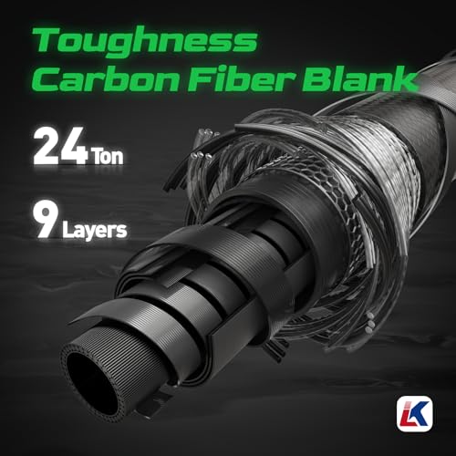 24 Ton Carbon Fiber Fishing Rods for Bass, Trout