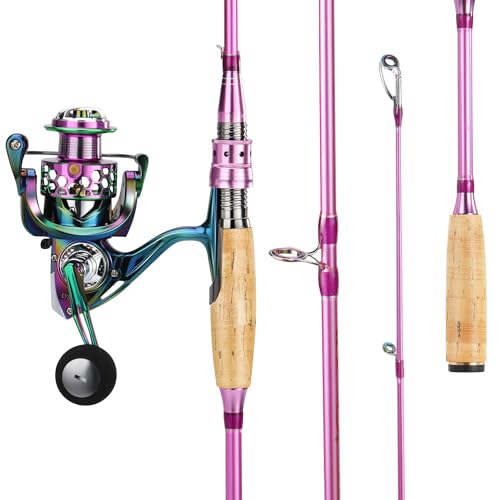 Sougayilang Carbon Fiber Fishing Rod and Colorful Reel