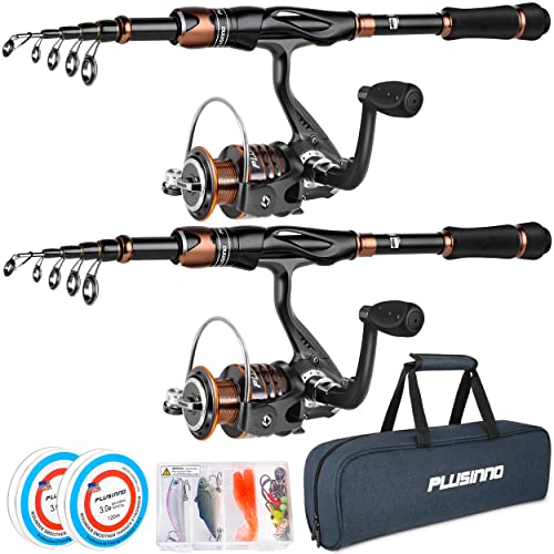 PLUSINNO Bronzee Warrior Combo: Telescopic Rod & Spinning Reel