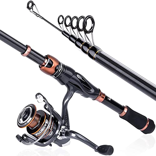 PLUSINNO Bronzee Warrior Combo: Telescopic Rod & Spinning Reel