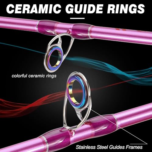 Sougayilang Carbon Fiber Fishing Rod and Colorful Reel