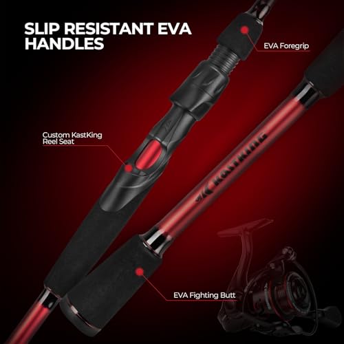 KastKing Royale Legend II Spinning Fishing Combo, 7'0