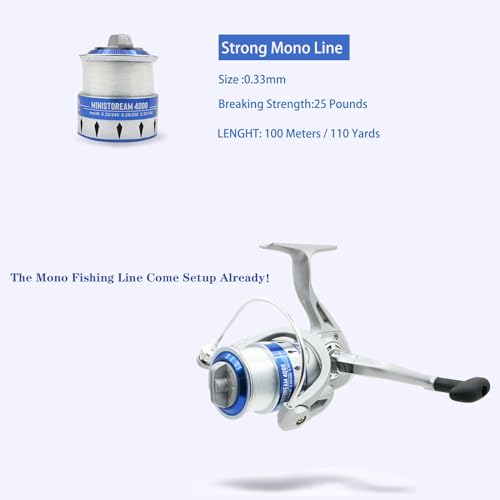 Fishing Pole Combo Set with Spinning Reels & Accessories