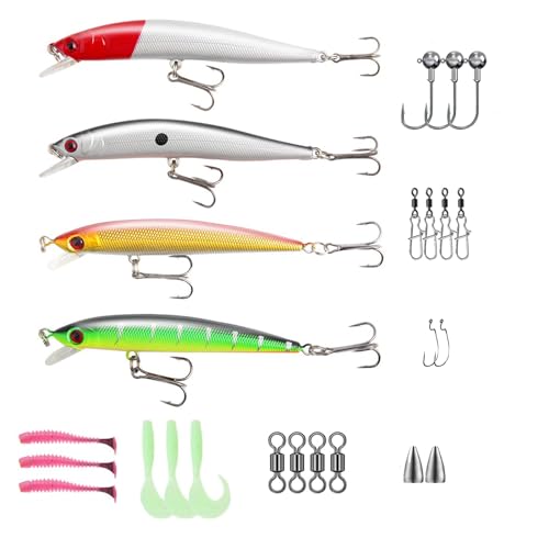 Fishing Pole Combo Set with Spinning Reels & Accessories