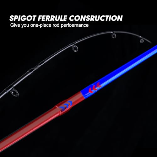 GOTURE Travel Fishing Rod - 7' Medium Saltwater