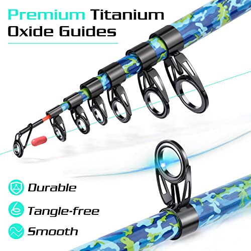 Sougayilang Telescopic Fishing Pole and Reel Combo