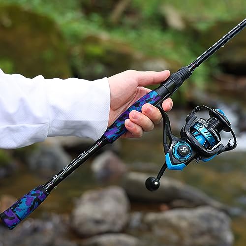 Sougayilang Stainless Steel Bass Fishing Rod and Reel Combo