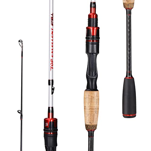 Sougayilang Spinning Rod with EVA/Cork Handle, Baitcasting, 5.9ft