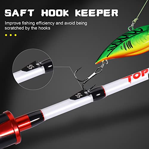 Sougayilang Spinning Rod with EVA/Cork Handle, Baitcasting, 5.9ft