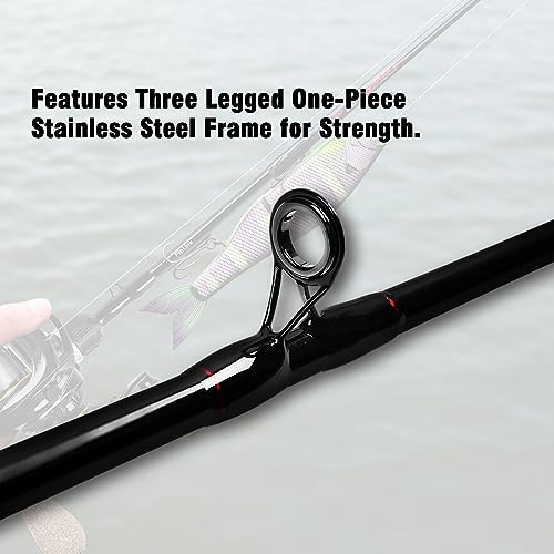 Fiblink Graphite Travel Casting Rod for Baitcasting Fishermen