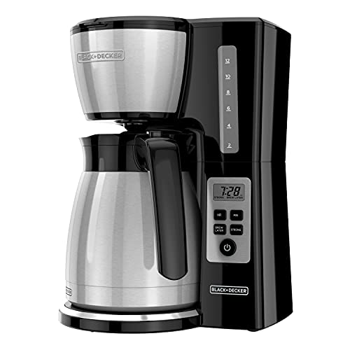 12 Cup Black Drip Coffee Maker by BLACK+DECKER