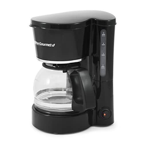 Elite Gourmet EHC-5055# Black Drip Coffee Maker