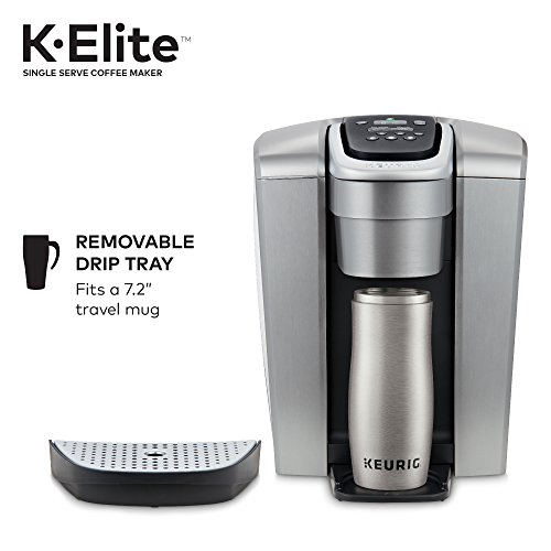 Keurig K-Elite Single-Serve Coffee Maker, Brushed Silver