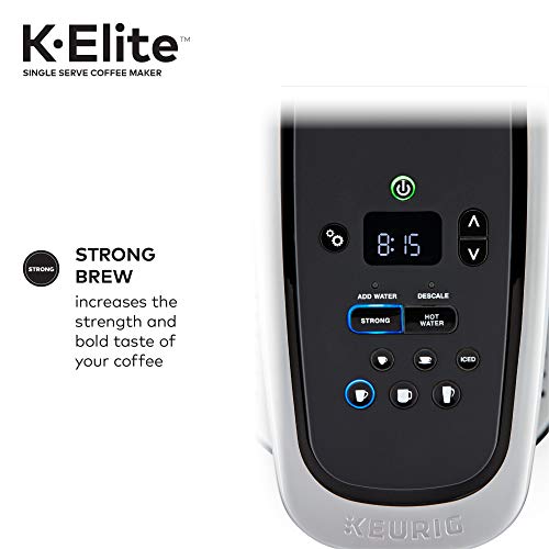 Keurig K-Elite Single-Serve Coffee Maker, Brushed Silver