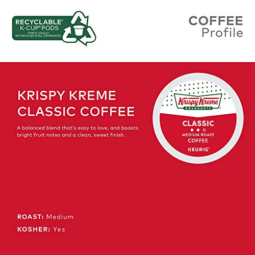 Krispy Kreme Classic Keurig K-Cup Pods, Medium Roast (48 Pack)