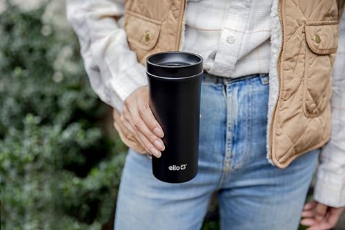 14oz Black Arabica Coffee Tumbler, Stainless Steel