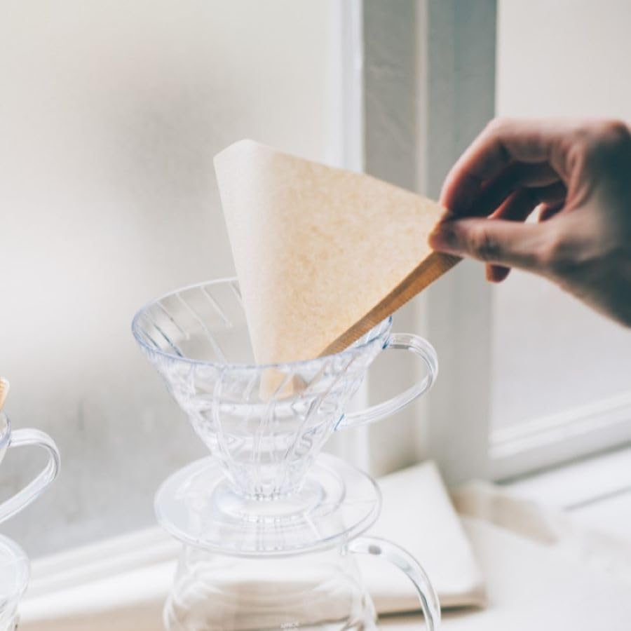 Hario V60 Coffee Filters: Single Use, Natural, 100-count