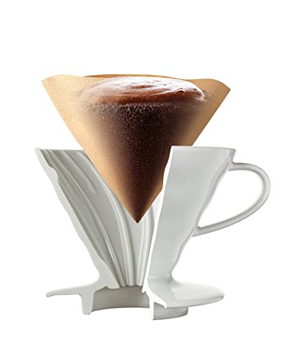 Hario V60 Coffee Filters: Single Use, Natural, 100-count