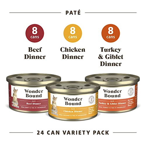 Wonder Bound Cat Food Variety Pack, 24 cans
