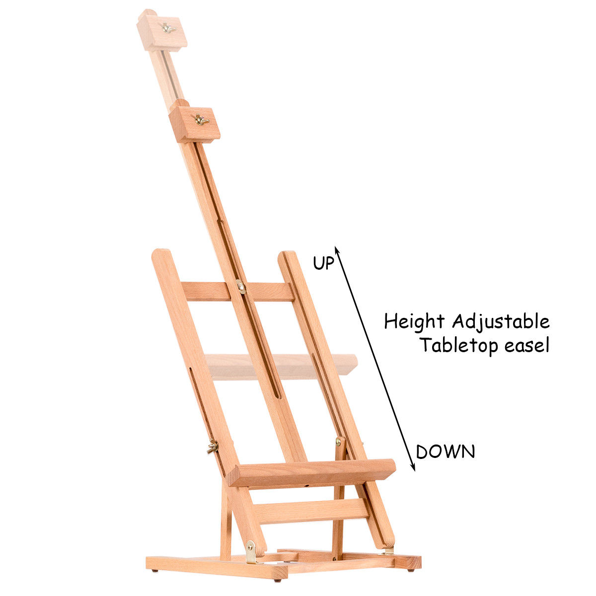 Adjustable Wood Tabletop Painting Easel