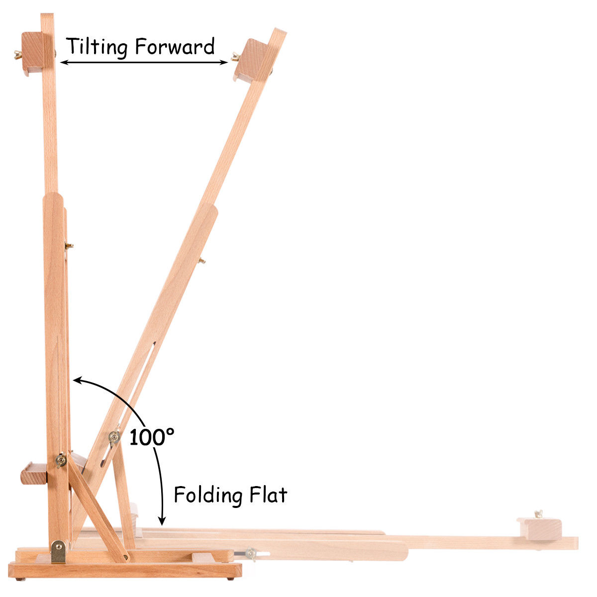 Adjustable Wood Tabletop Painting Easel