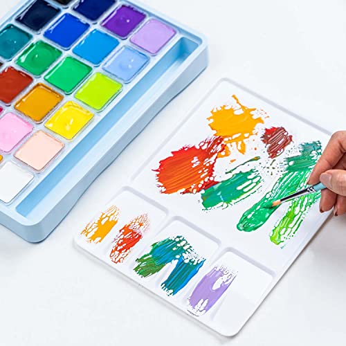 HIMI Gouache Paint Set with Brushes - 24 Colors
