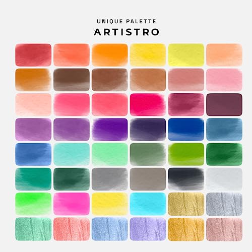 48 Color Portable Watercolor Set for Artists