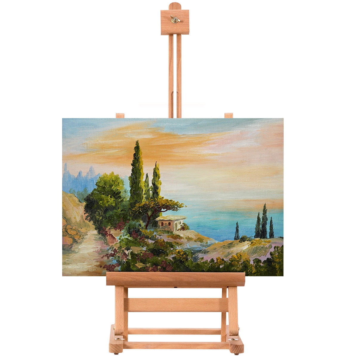 Adjustable Wood Tabletop Painting Easel