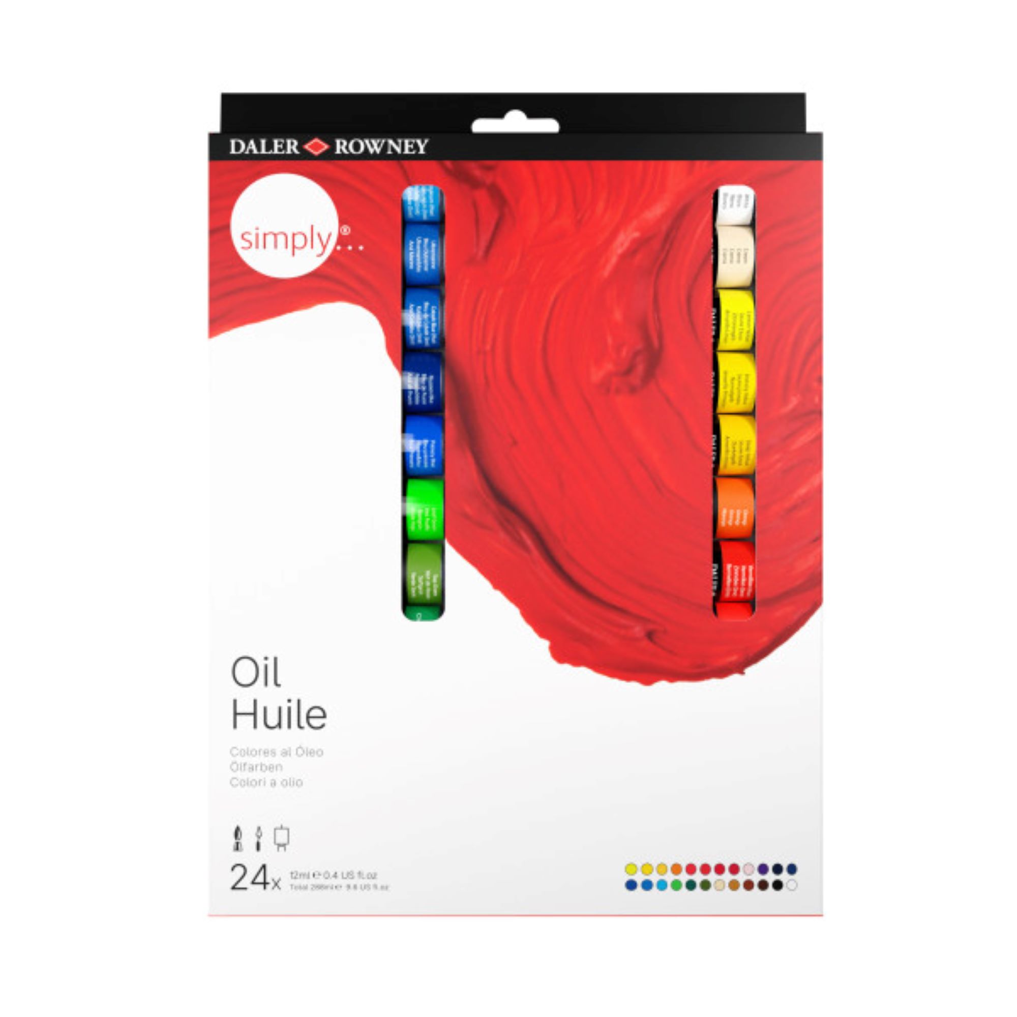 24 Piece Oil Paint Set by Daler-Rowney