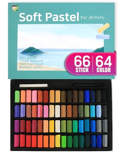 Soft Chalk Pastels with 64 Colors