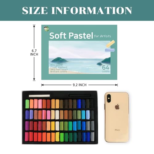 Soft Chalk Pastels with 64 Colors