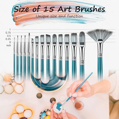 Rosmax Paint Brush Set with Nylon Hair