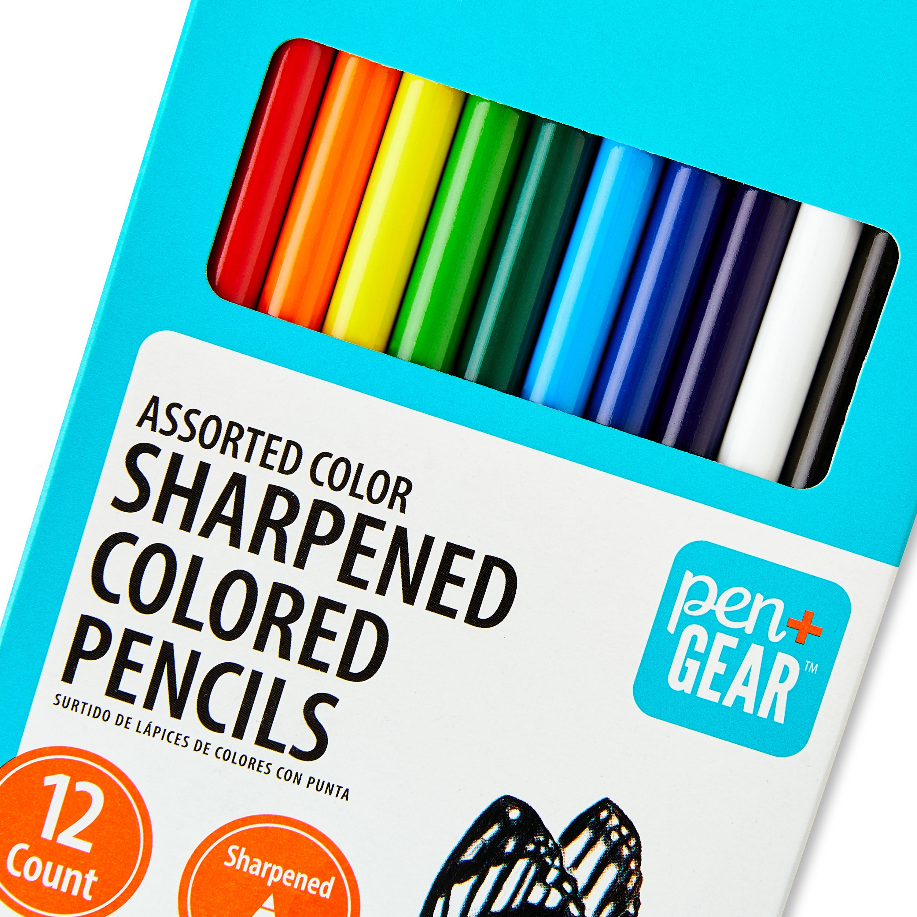 Pen+Gear Sharpened Colored Pencils, 12 Count