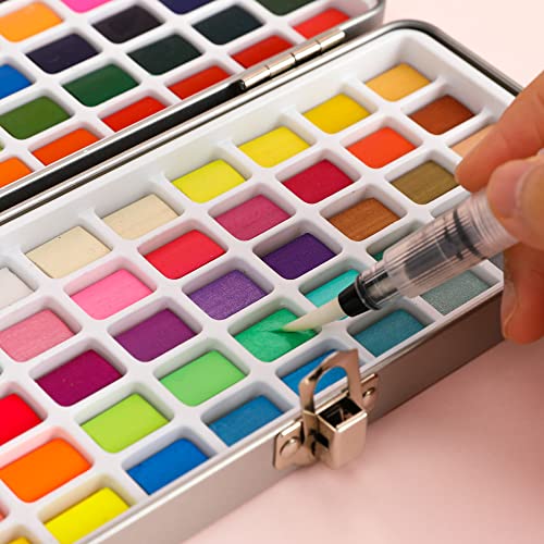 Watercolor Paint Set: 100 Colors & Accessories