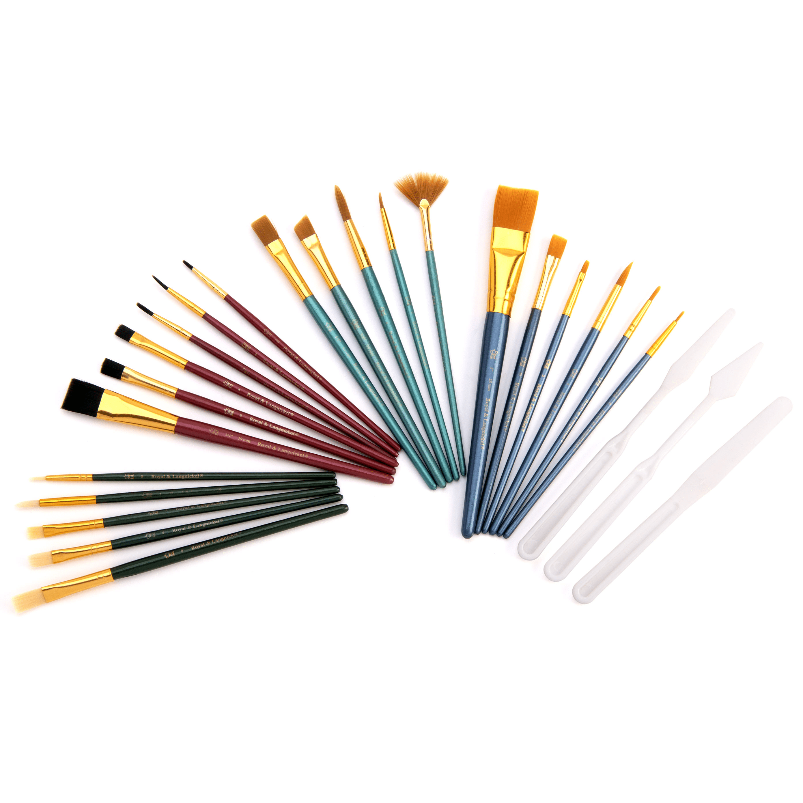25pc Variety Taklon Brush Set by Royal & Langnickel