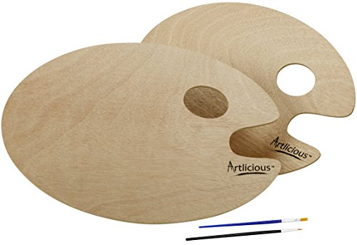 Wooden Paint Palette for All Painting Types