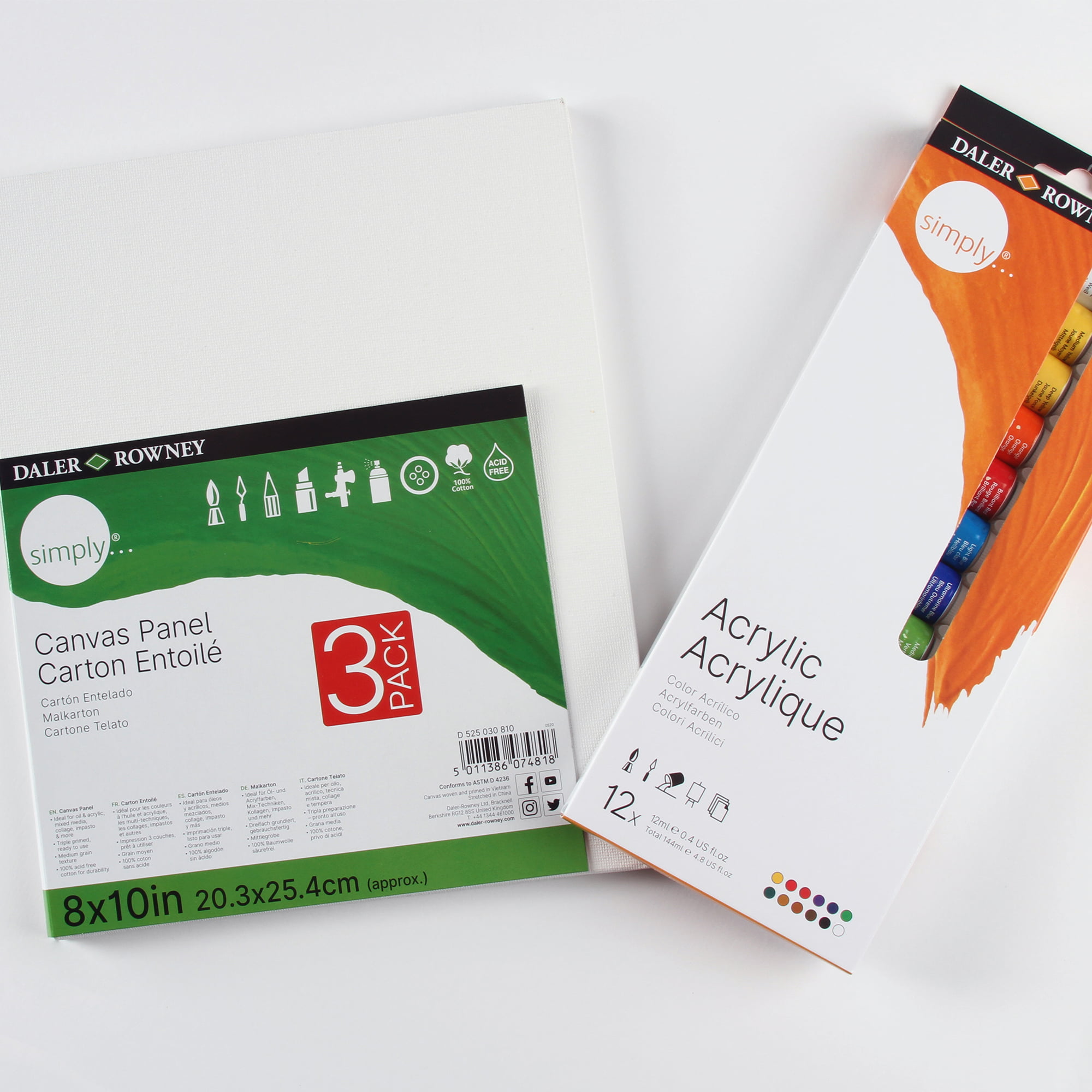 Simply White Canvas Set - 8x10, 3pk