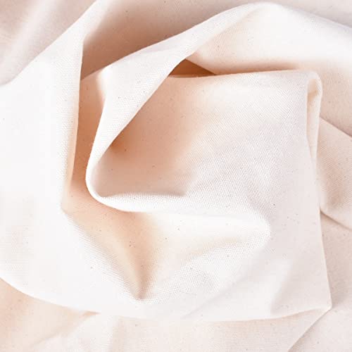 Natural Cotton Duck Canvas Fabric - 3 Yards