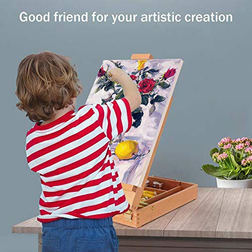 Wooden Tabletop Painting Easel for Artists