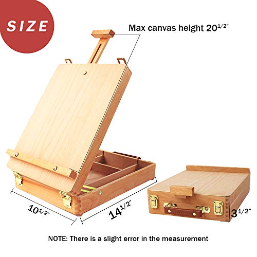 Wooden Tabletop Painting Easel for Artists