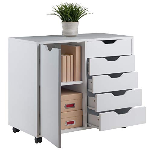 White Wood Drawers Cabinet - Winsome