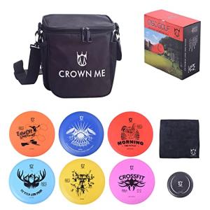 Disc Golf Starter Set with 6 Discs and Bag
