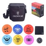 Disc Golf Starter Set with 6 Discs and Bag