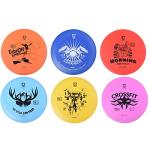 Disc Golf Starter Set with 6 Discs and Bag