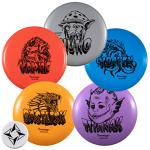 5-Disc Beginner Disc Golf Set with Mini Disc